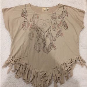 Dreamcatcher Fringe Crop Top
